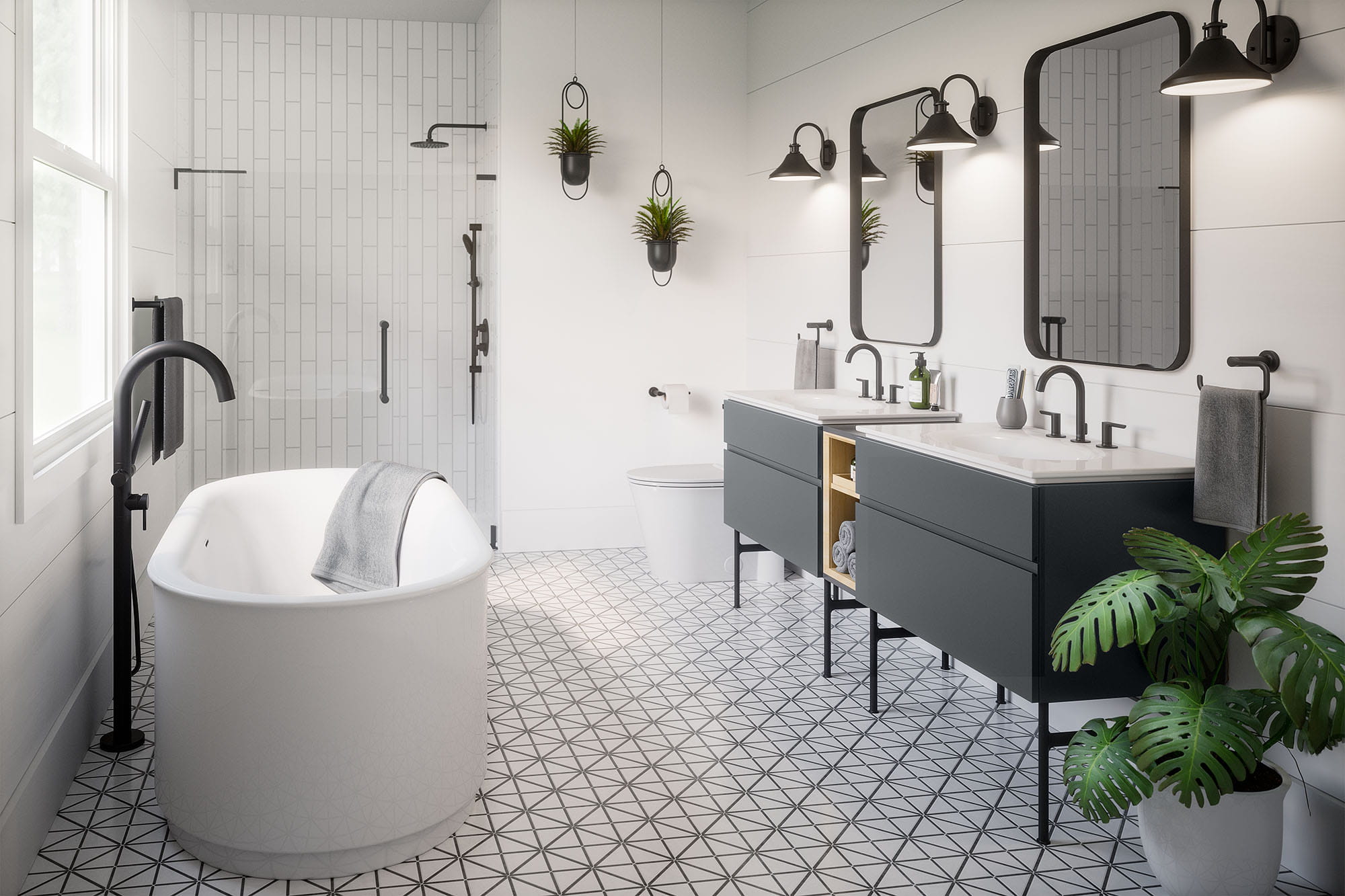 Meuble-lavabo à tiroir double Studio S 33 po